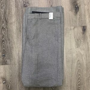 NWT Banana Republic Grey Wool Patterned Slacks 10